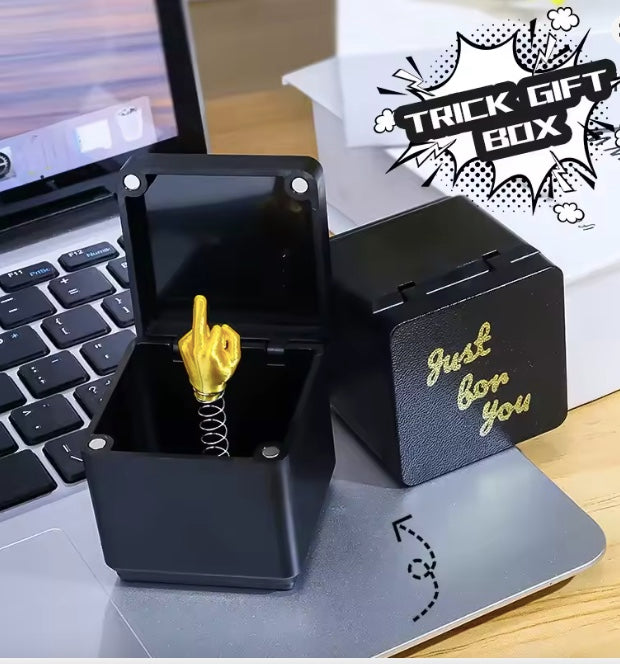 Middle Finger in A Box Prank Gift