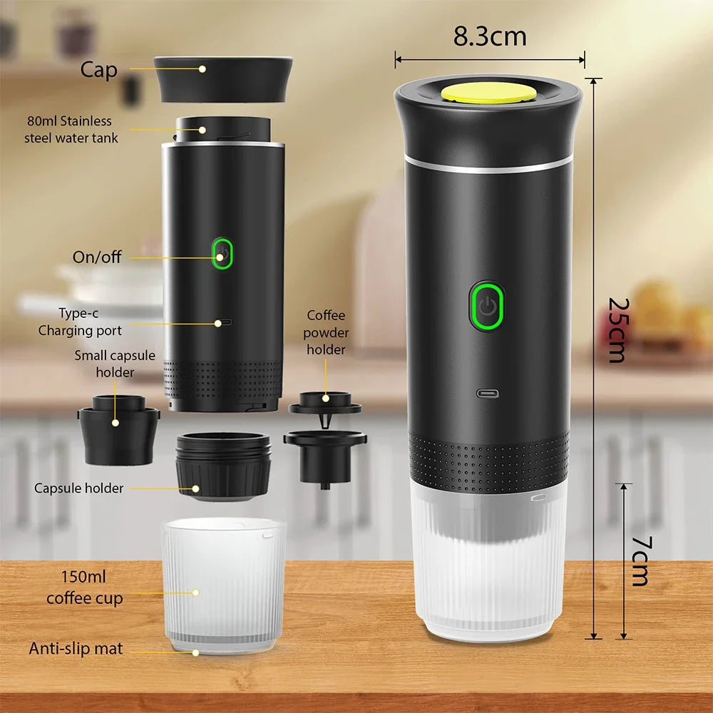 Portable Coffee Machine 3 in 1