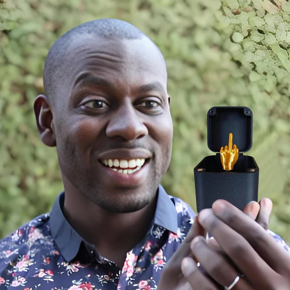 Middle Finger in A Box Prank Gift